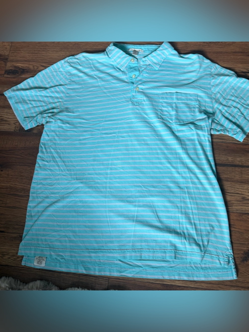 Peter Millar Striped Polo Blue Pink Medium Golf Preppy Casual Summer NWOT